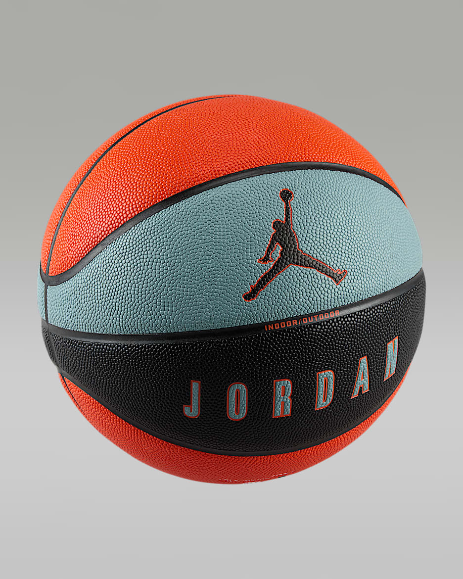 Pallone da basket Jordan Ultimate 2.0 8P (non gonfiato) - Aviator Grey/Nero/Nero/Team Orange