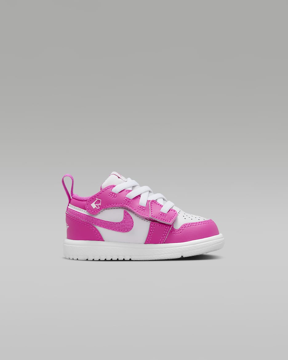 Skor Jordan 1 Low Alt för baby/små barn - Fire Pink/Vit/Iris Whisper