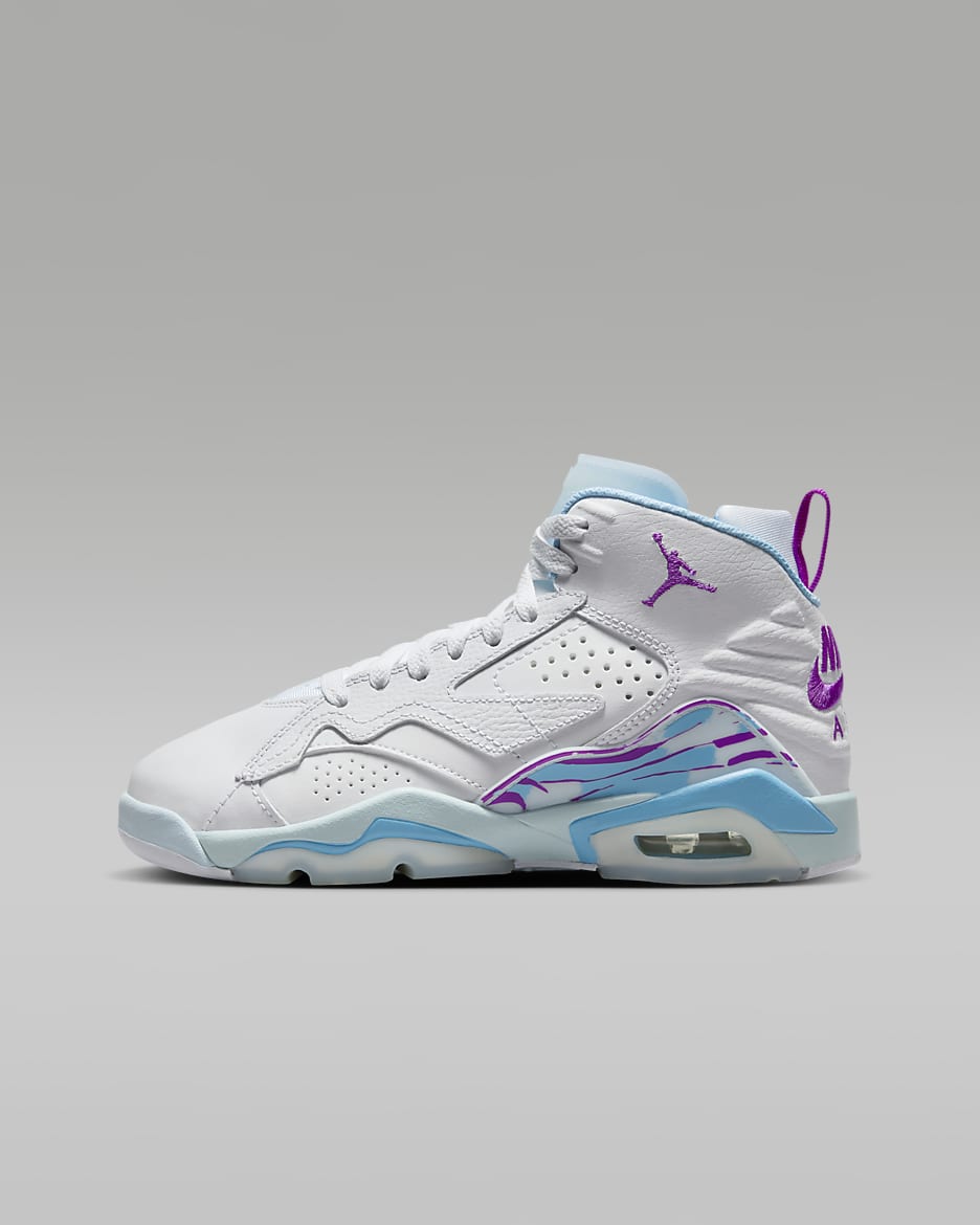 Chaussure Jumpman MVP pour ado - Blanc/Glacier Blue/Aquarius Blue/Hyper Violet