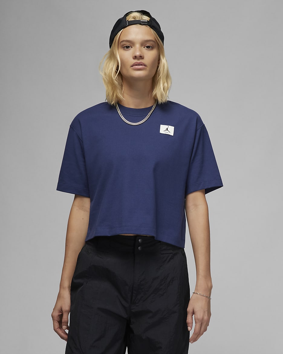 Jordan Essentials Women's Boxy T-Shirt - Midnight Navy