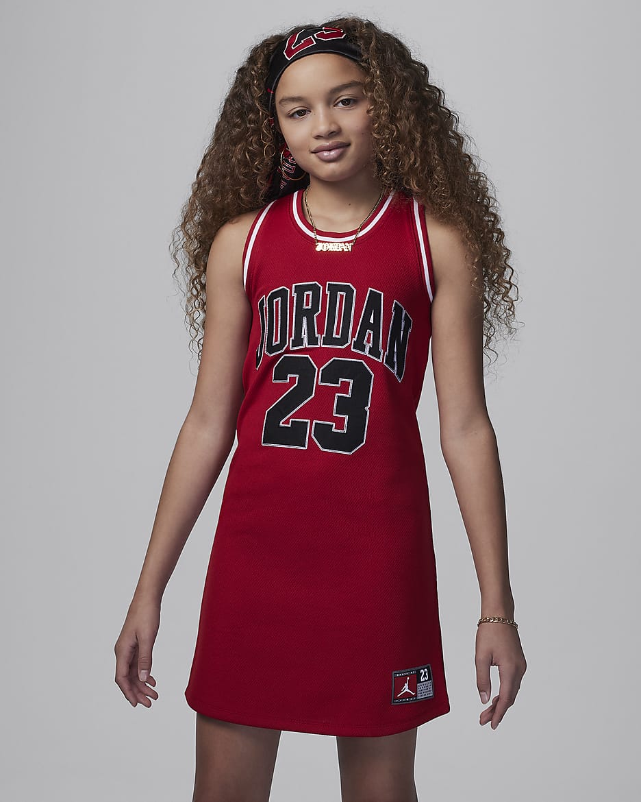 Jordan 23 Big Kids' Dress - Gym Red