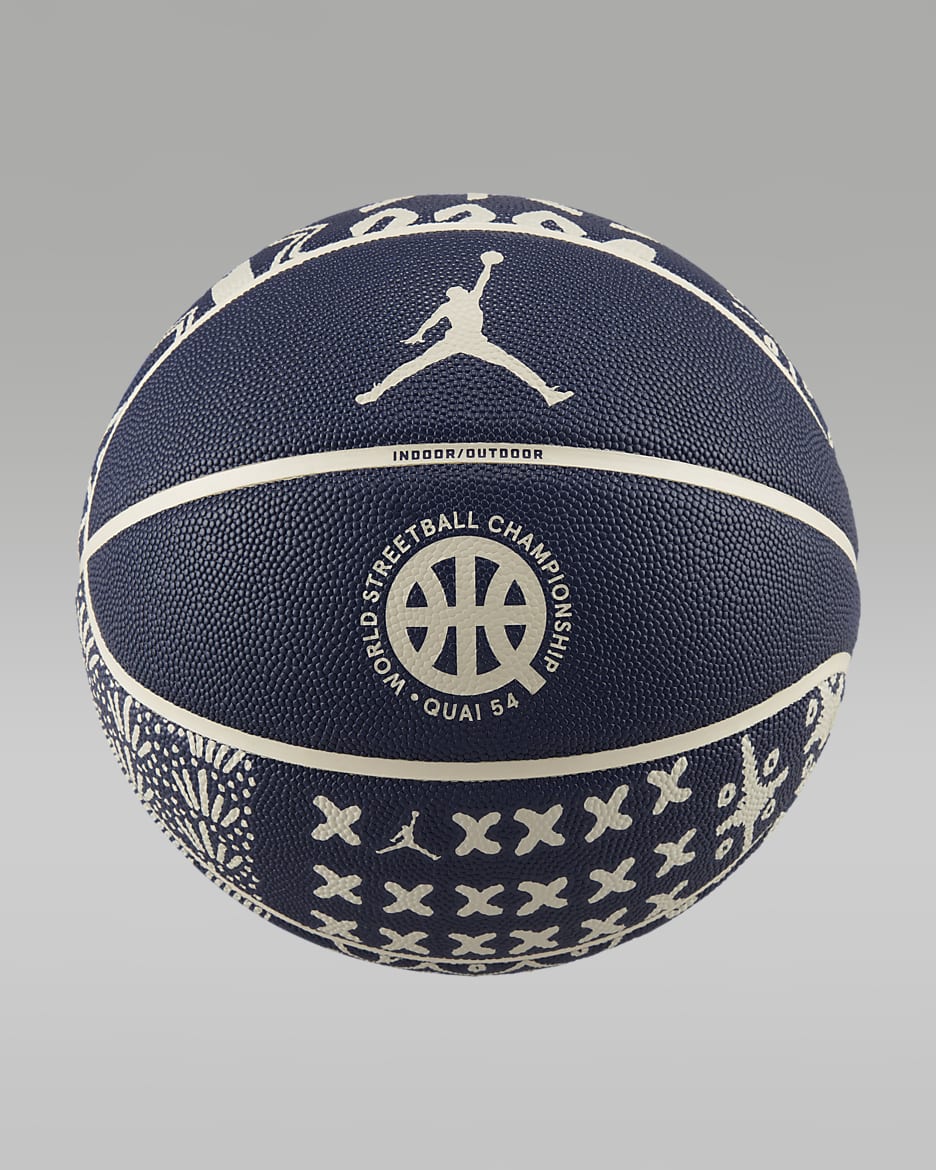 Ballon de basketball Jordan Quai 54 - Neutral Indigo/Light Bone/Neutral Indigo/Light Bone