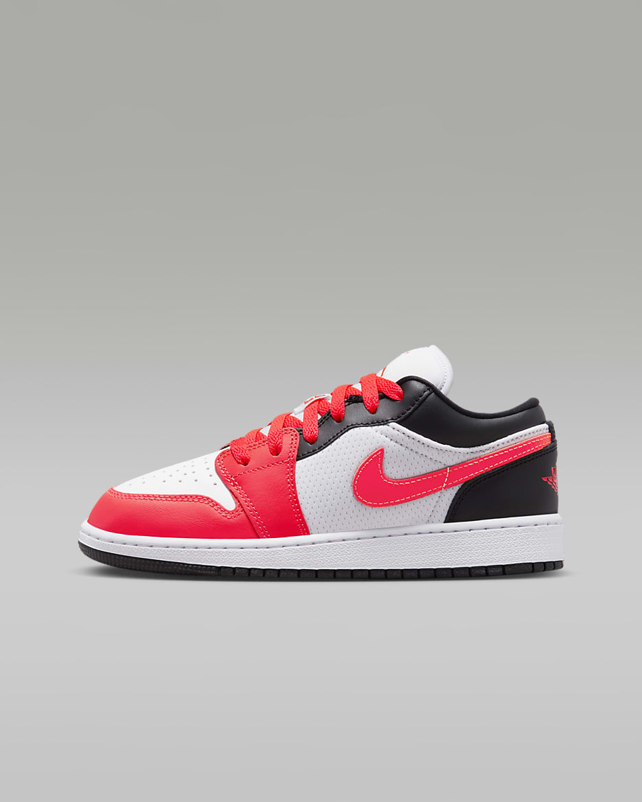 Air Jordan 1 Low SE Older Kids' Shoes - Infrared 23/White/Black