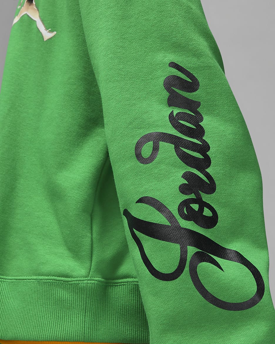 Jordan Brooklyn Women's Graphic Pullover Hoodie - Lucky Green