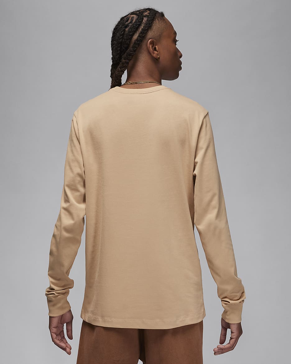 T-shirt à manches longues à motif Jordan Brand pour homme - Hemp/Sail
