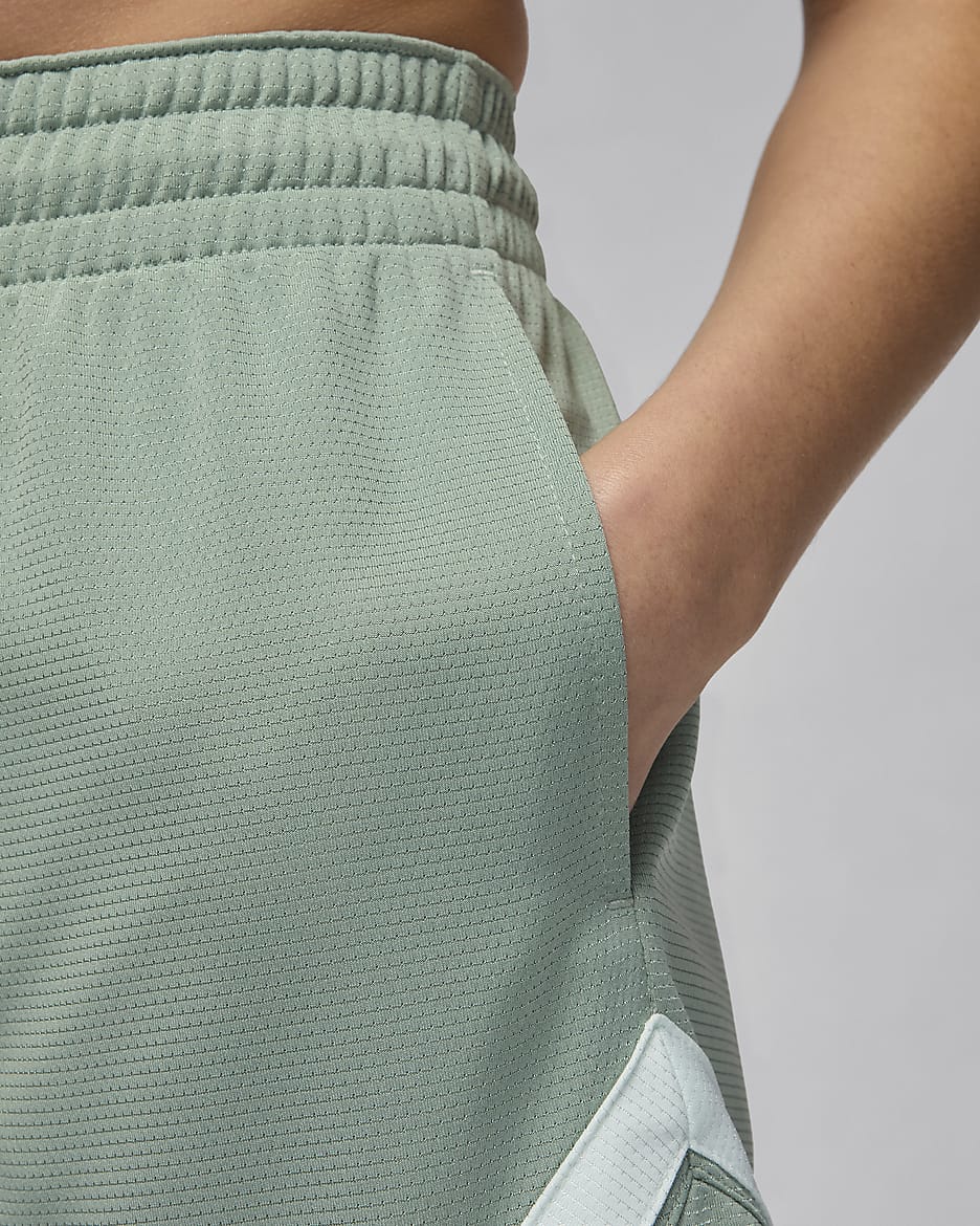 Jordan Sport Diamond Shorts für Damen (ca. 10 cm) - Jade Smoke/Jade Smoke/Barely Green/Barely Green