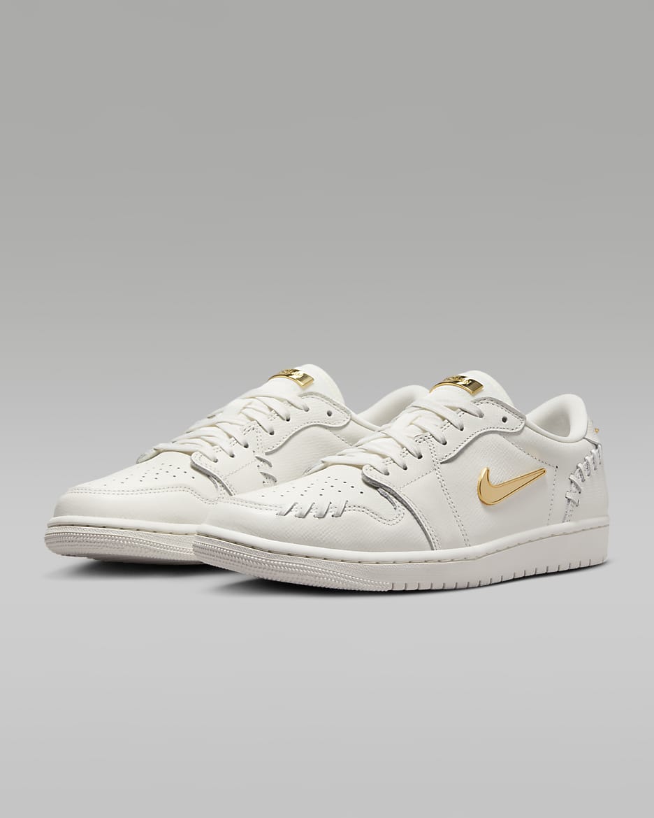 Air Jordan 1 Low Method of Make Shoes - Sail/Sail/Metallic Gold