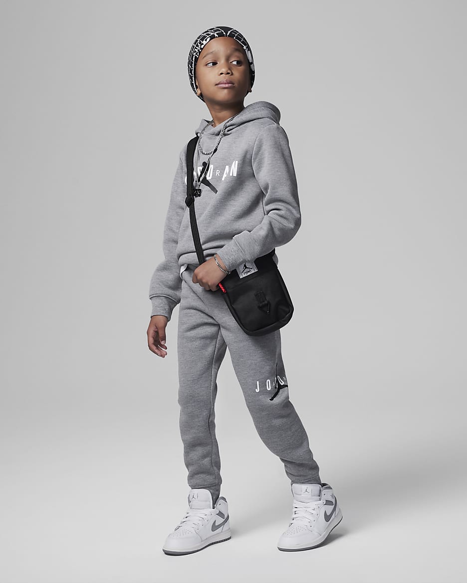 Jordan Sustainable Pullover Hoodie Set zweiteiliges Set für jüngere Kinder - Carbon Heather
