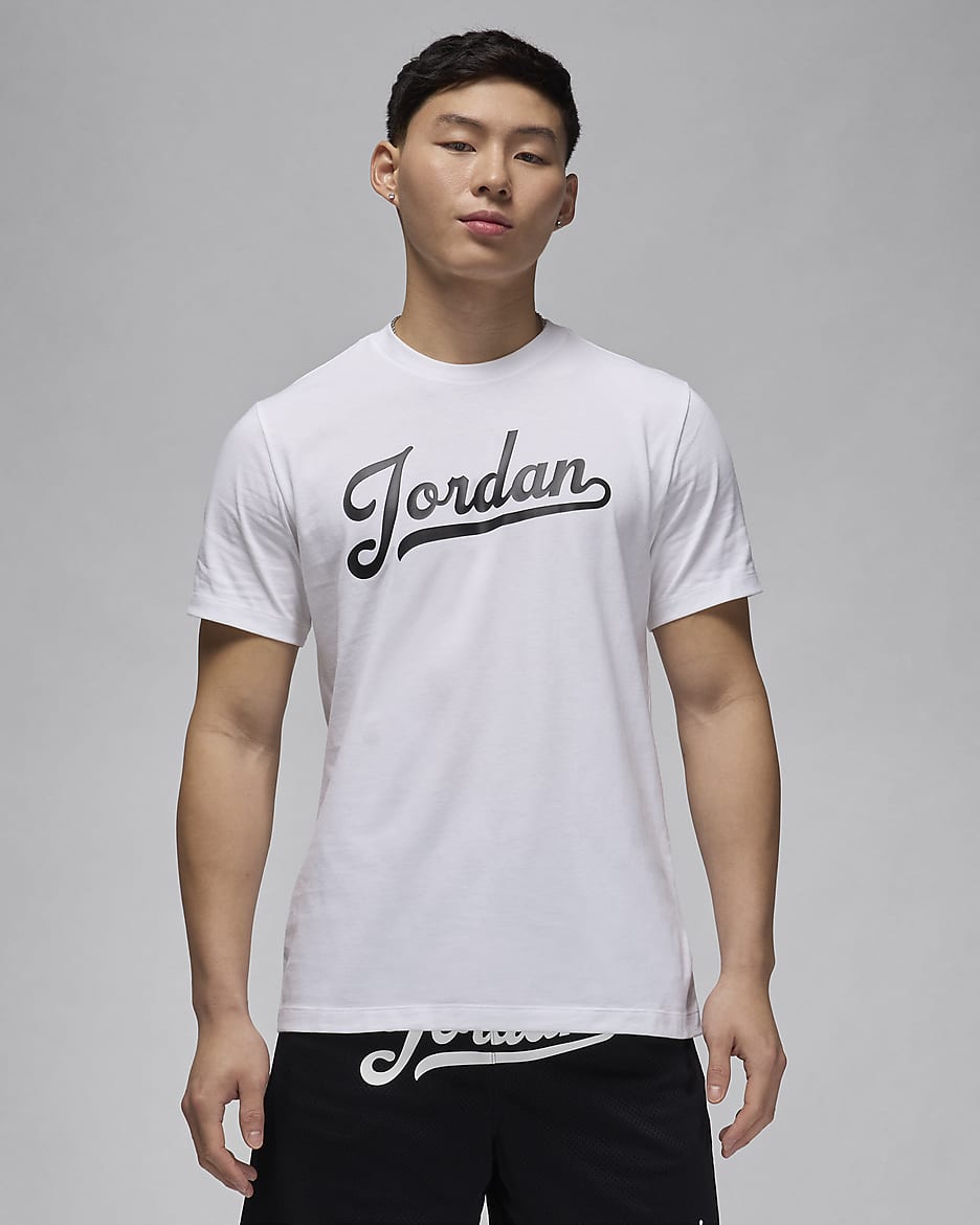 Jordan Flight MVP Men's T-Shirt - White/Black/Black