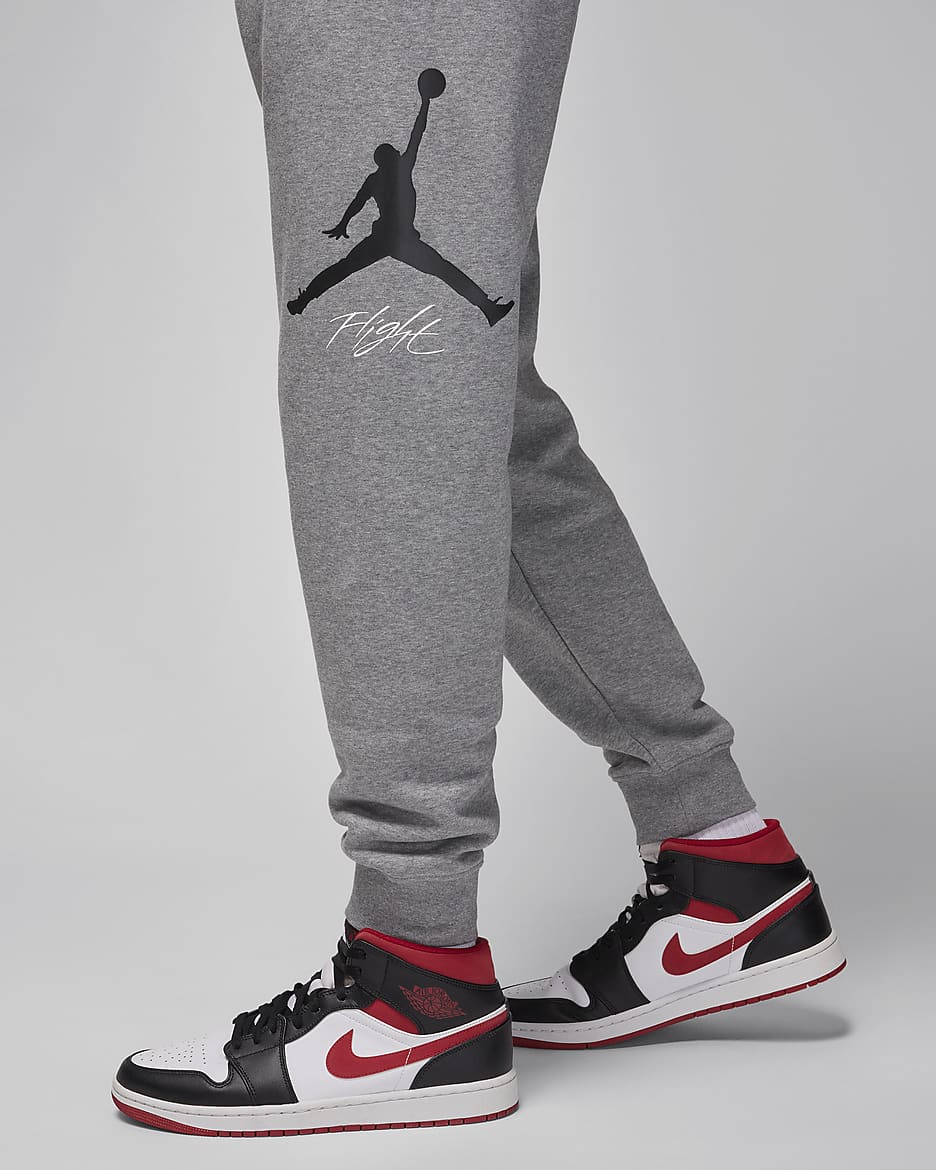 Jordan Essentials Men's Fleece Baseline Trousers - Carbon Heather/Black