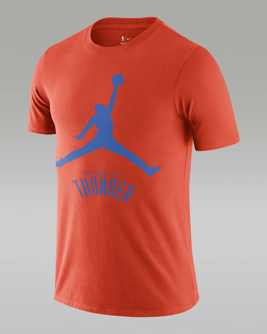 Playera Jordan de la NBA para hombre Oklahoma City Thunder Essential - Naranja team