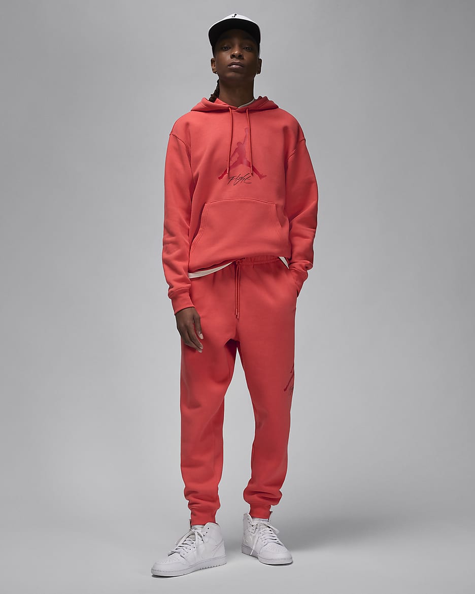 Męskie spodnie z dzianiny Baseline Jordan Essentials - Lobster/Gym Red