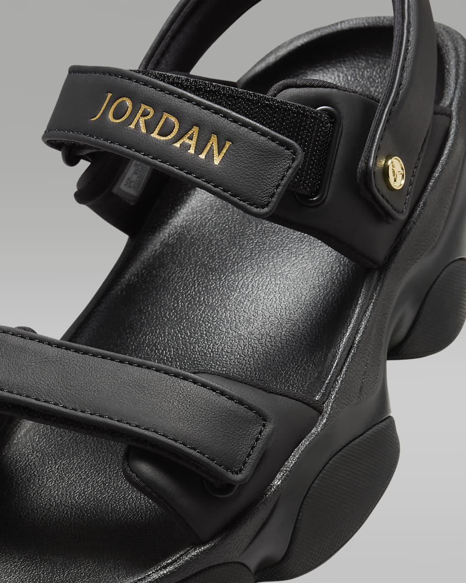 Jordan Deja Women's Sandals - Black/Metallic Gold