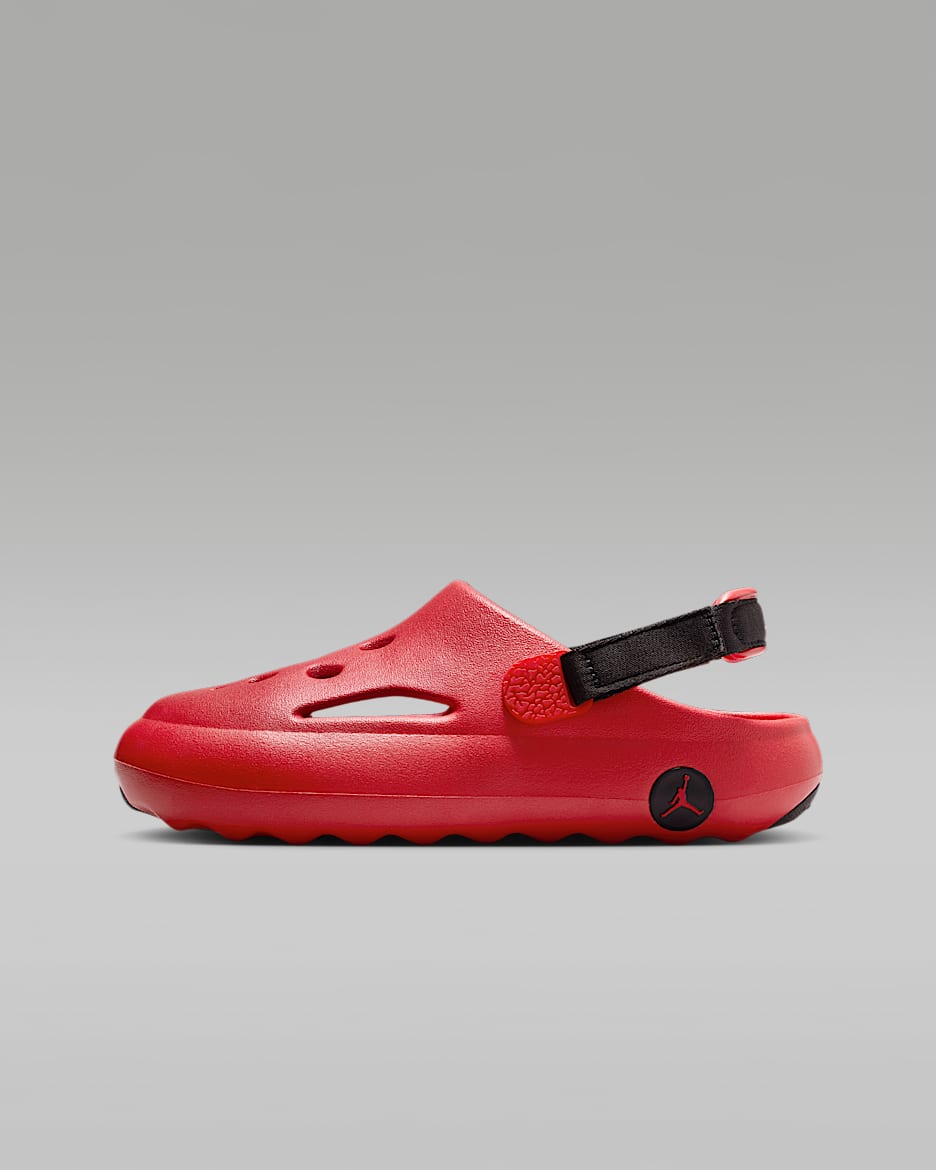 Sandalias para niños grandes Jordan Hydrip - Rojo universitario/Negro