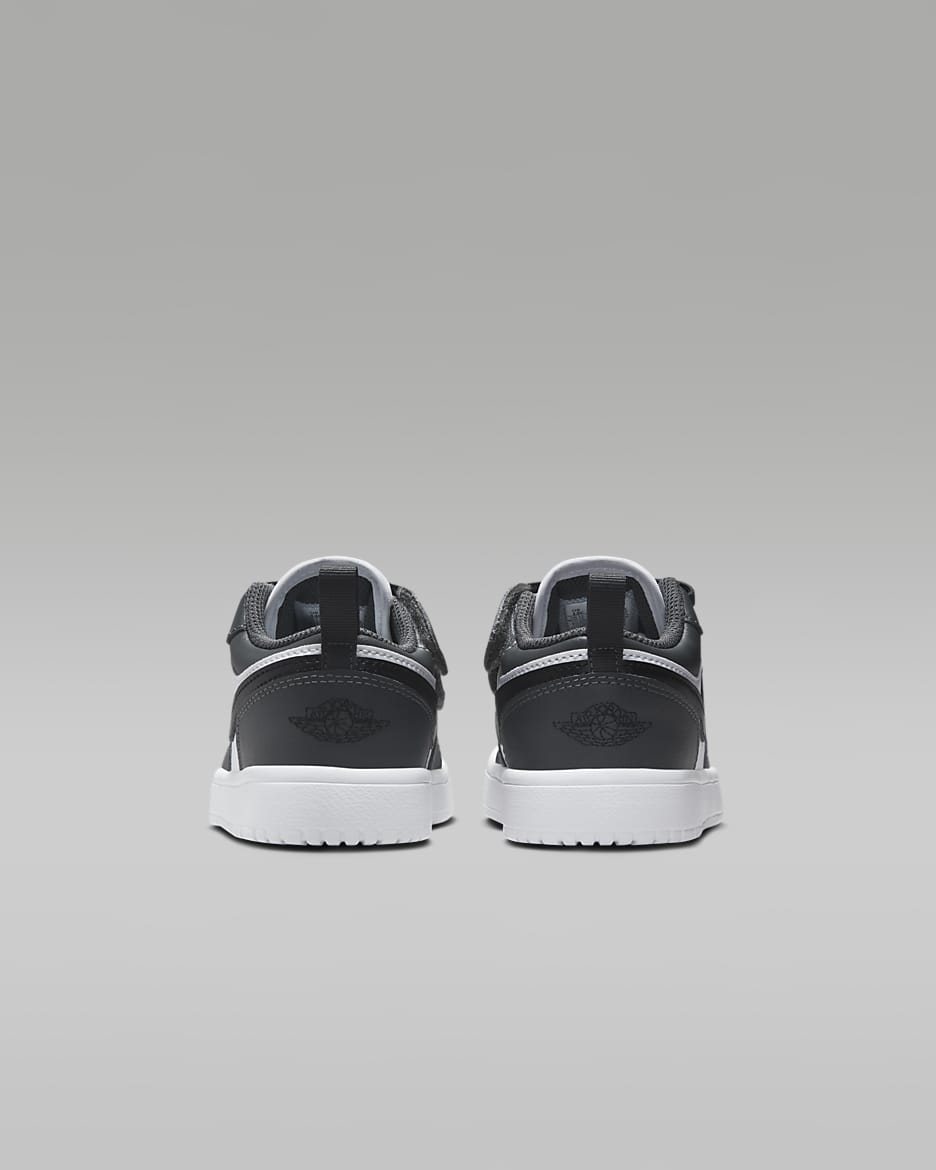 Jordan 1 Low Alt Younger Kids' Shoes - White/Iron Grey/Black