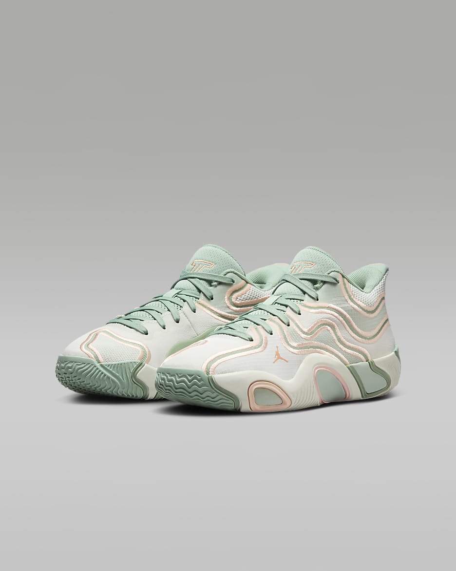 Tatum 3 Older Kids' Basketball Shoes - Seafoam/Spruce Aura/Arctic Orange/Apricot Agate