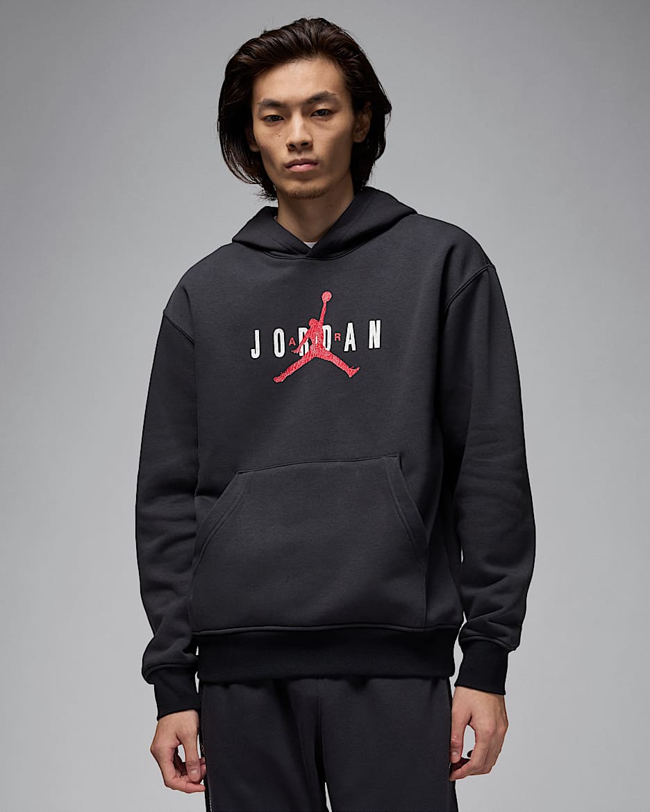 Sudadera con gorro sin cierre para hombre Jordan Brooklyn Fleece - Sombrío apagado/Negro