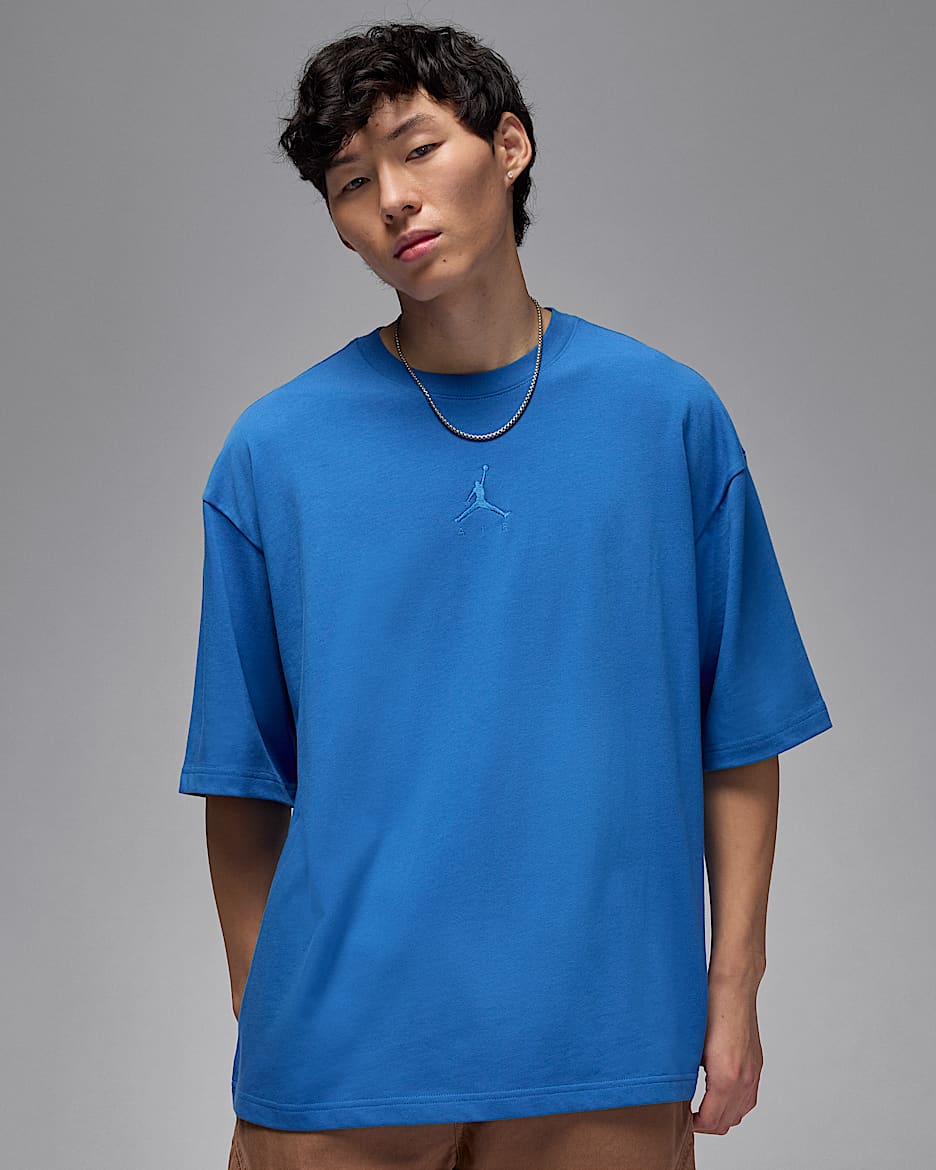 Jordan Flight Essentials Men's Oversized T-Shirt - Sport Blue/Sport Blue