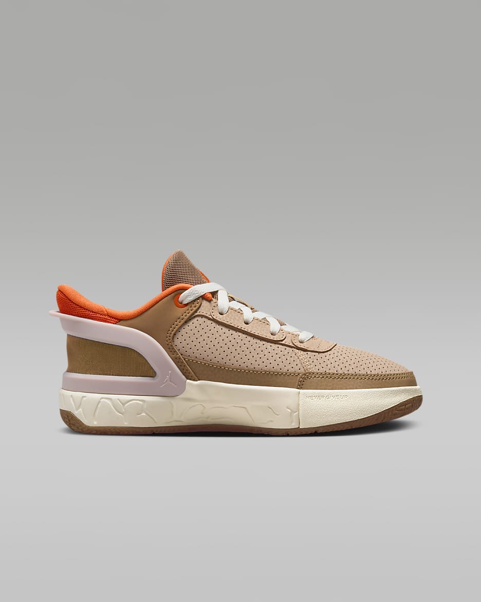 Jordan DAY1 EO Older Kids' Shoes - Dark Driftwood/Rattan/Hemp/Brilliant Orange