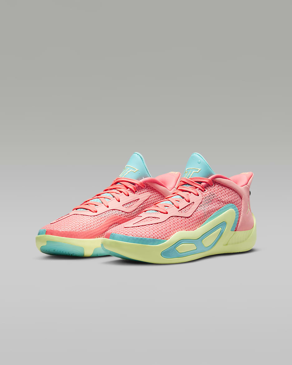 Tatum 1 "Pink Lemonade" Older Kids' Shoes - Pink Tint/Lava Glow/Aurora Green/Barely Volt