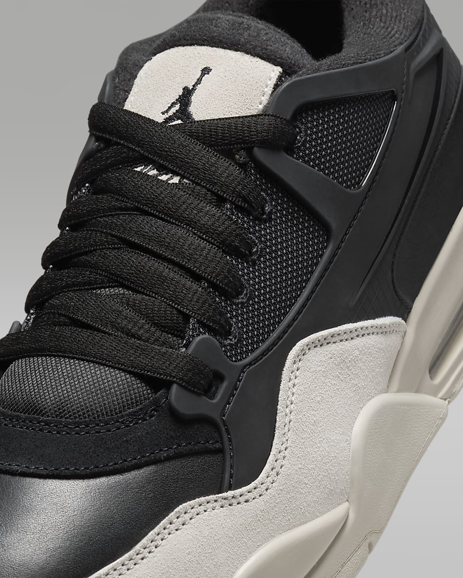 Air Jordan 4 RM Men's Shoes - Black/Dark Grey/Light Bone