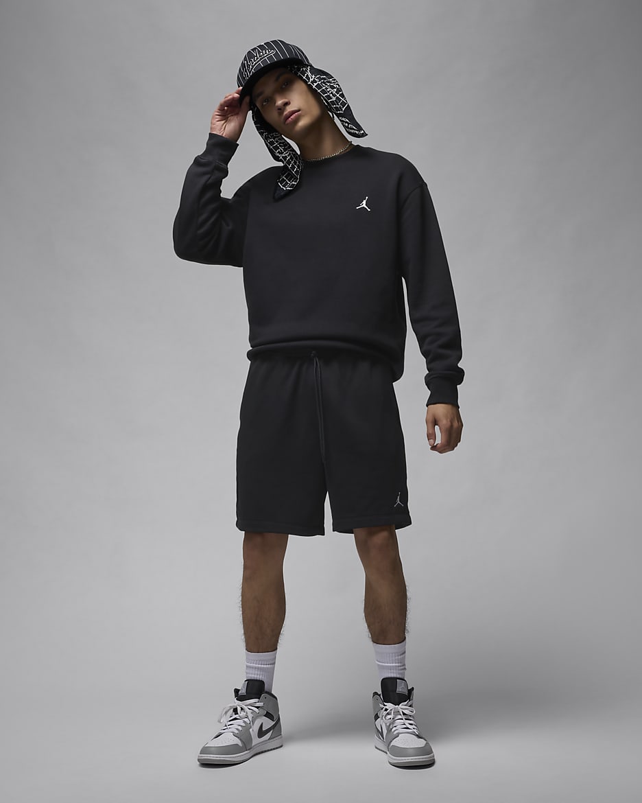 Jordan Brooklyn Fleece Men's Shorts - Black/White