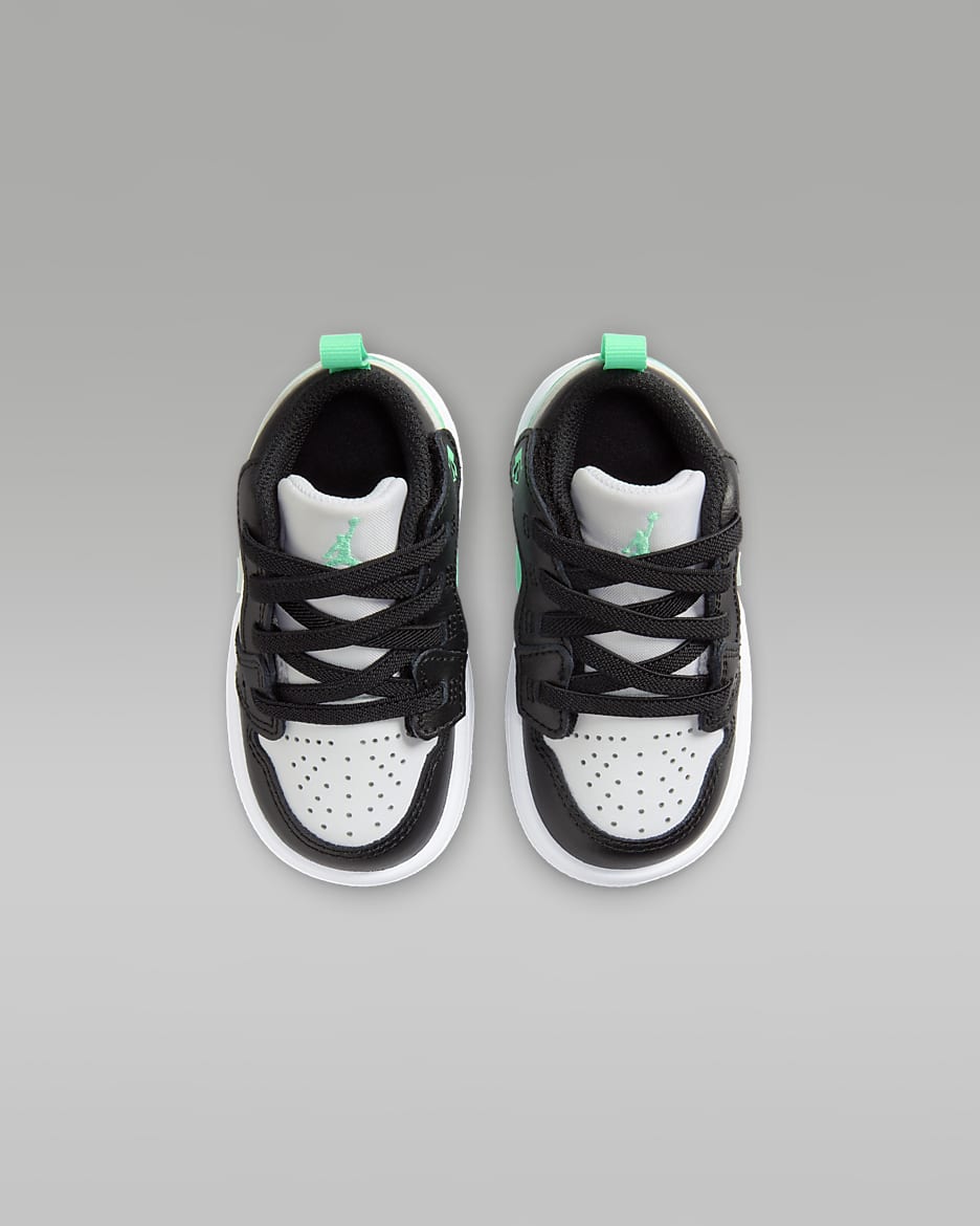 Jordan 1 Low Alt Baby & Toddler Shoes - White/Green Glow/Black