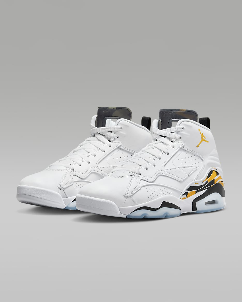 Jumpman MVP Men's Shoes - White/Black/Yellow Ochre