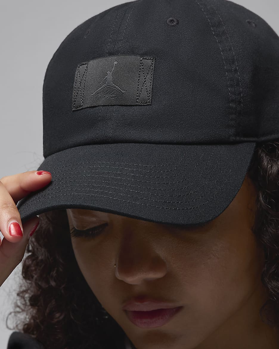 Jordan Club Cap Adjustable Hat - Black/Black/Black