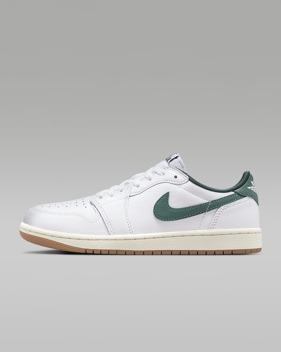 Tenis para mujer Air Jordan 1 Low OG "Oxidized Green" - Blanco/Vela/Verde oxidado