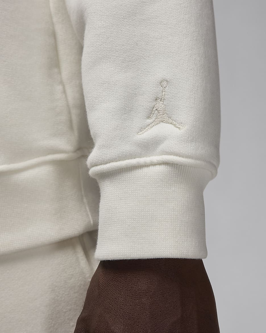 Felpa in fleece con cappuccio Air Jordan Wordmark – Uomo - Sail/Sail