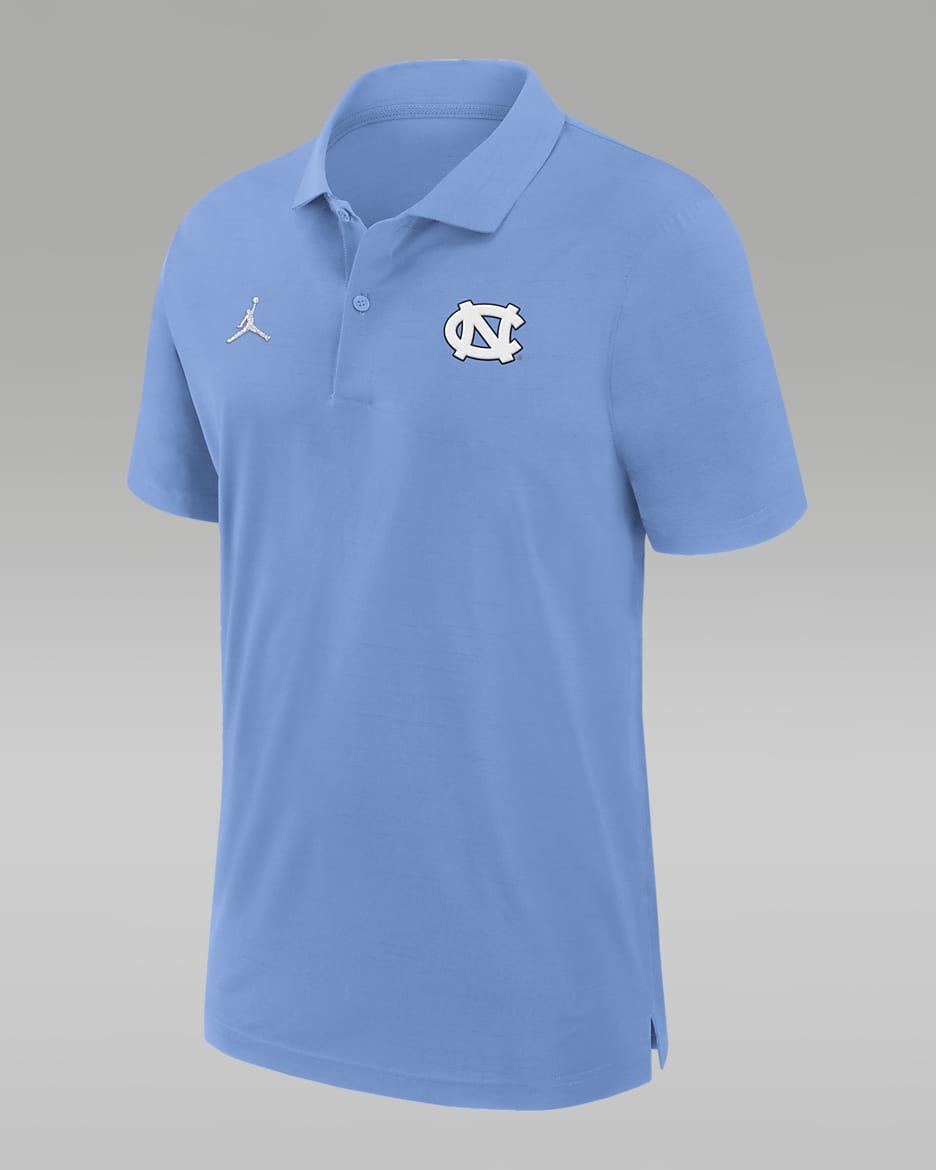 North Carolina Tar Heels Sideline Men's Jordan Dri-FIT College Polo - Light Blue