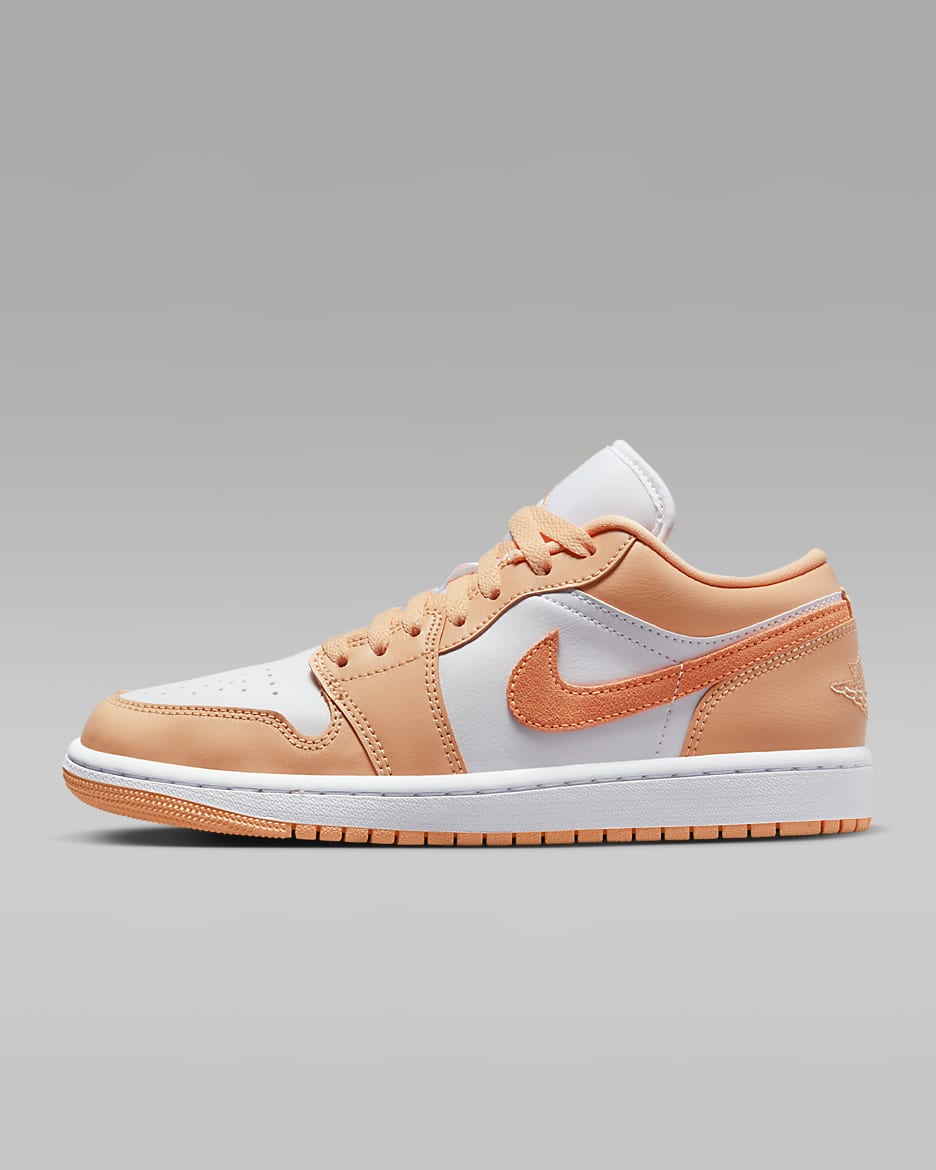 Air Jordan 1 Low Women's Shoes - Sunset Haze/White/Bright Citrus