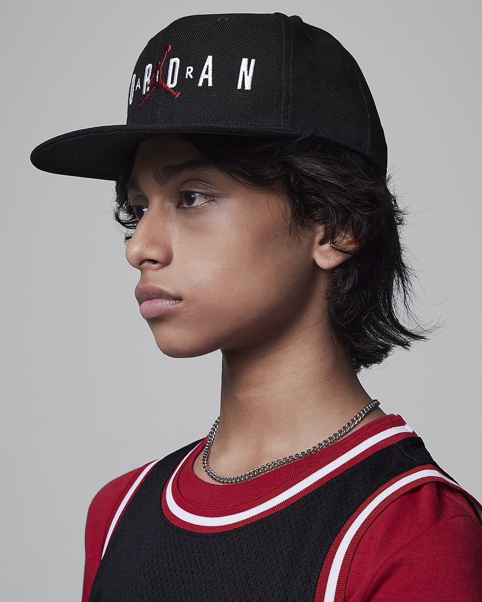 Gorra para niños talla grande Jordan Jumpman Air - Negro