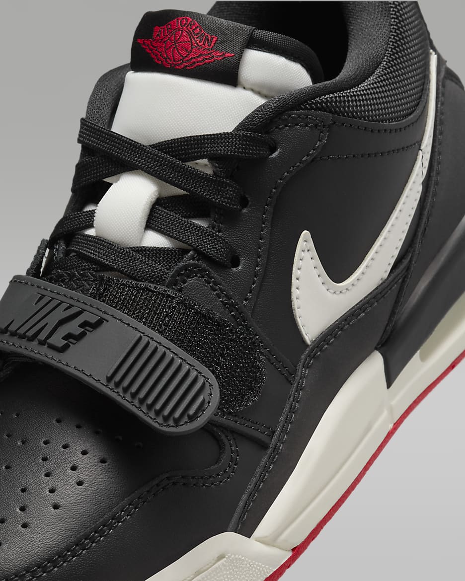 Air Jordan Legacy 312 Low Big Kids' Shoes - Black/University Red/Sail