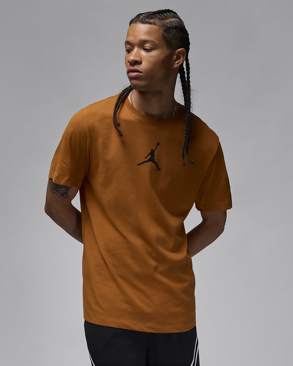 T-shirt Jordan Jumpman - Uomo - Desert Bronze/Nero