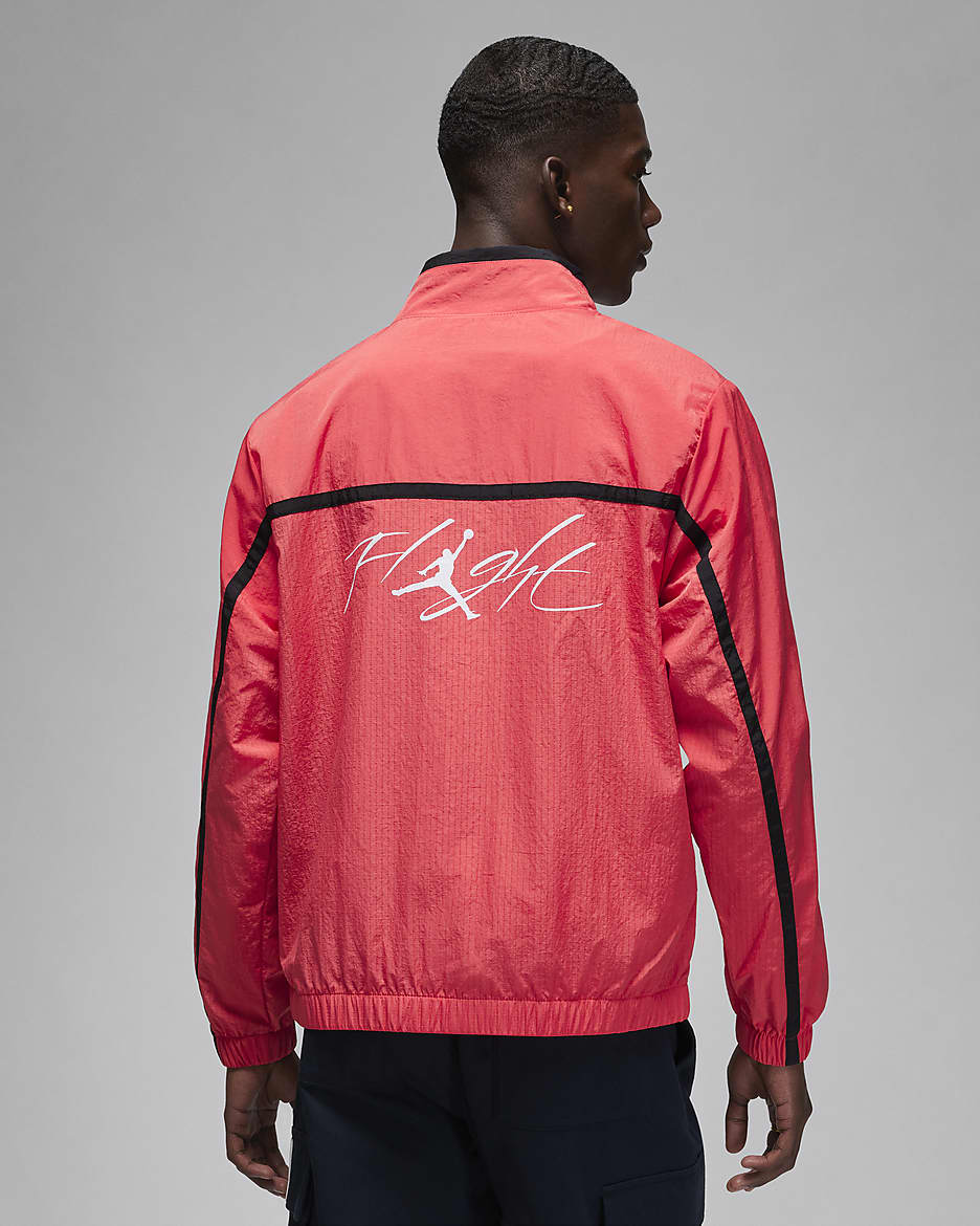 Jordan Essentials Men's Woven Jacket - Lobster/Black/White