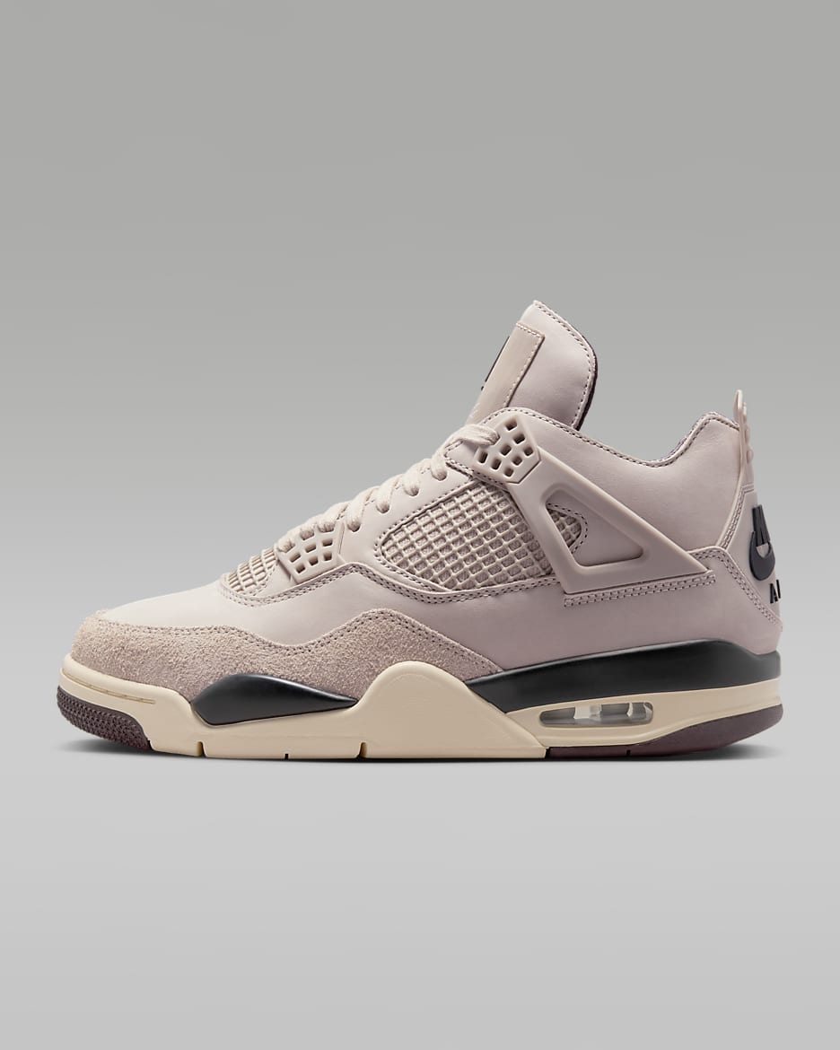 Tenis para mujer Air Jordan 4 Retro x A Ma Maniére - Piedra fósil/Burdeos enérgico/Muselina/Peltre metalizado