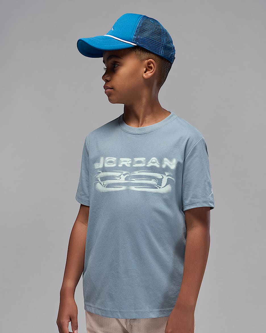 Jordan Sport Dri-FIT Big Kids' Jordan 23 T-Shirt - Aviator Grey