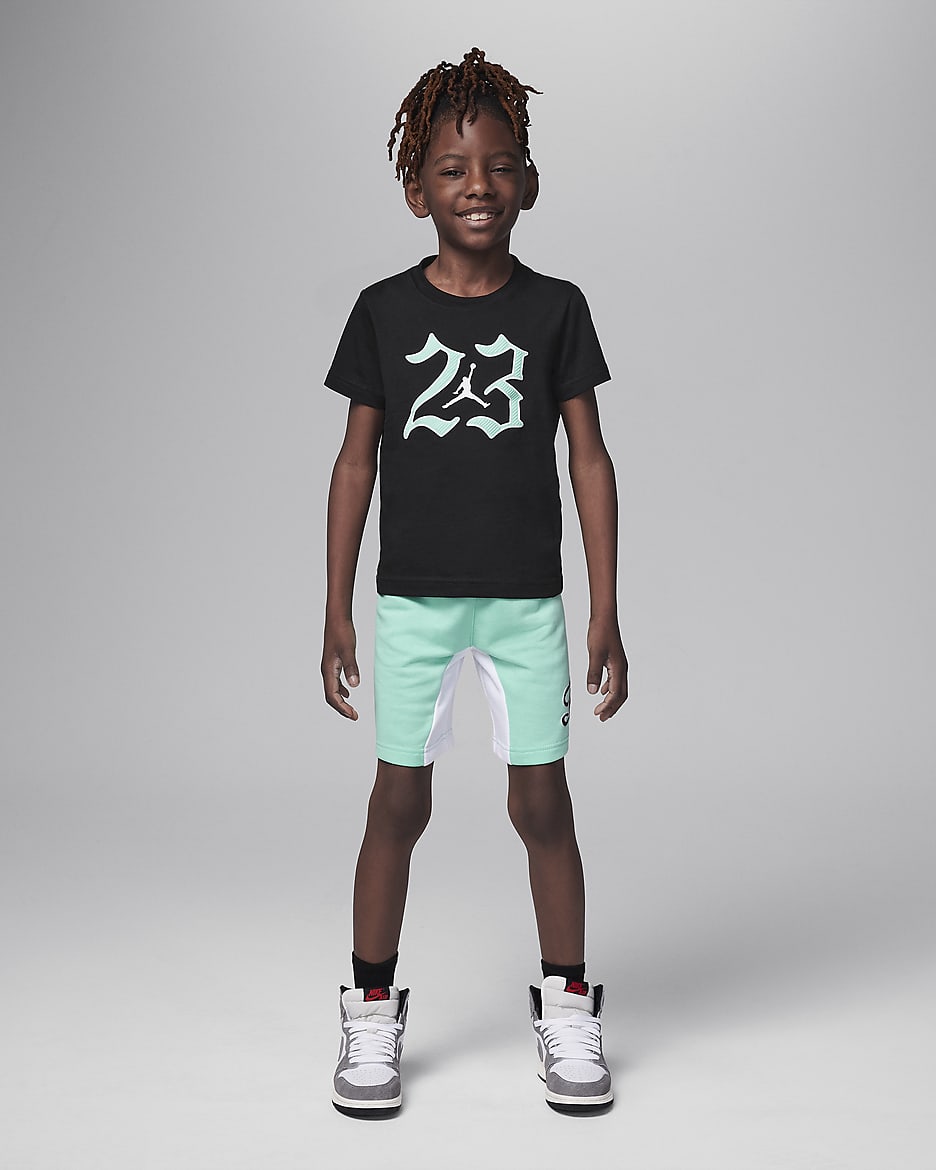ジョーダン MVP 23 リトルキッズ ショートパンツ セットアップ - エメラルドライズ