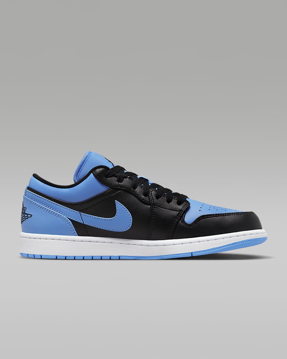 Air Jordan 1 Low Men's Shoes - Black/University Blue/White/Black