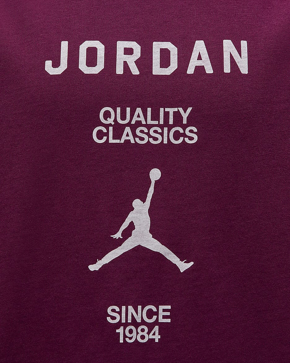 Jordan Women's Girlfriend T-Shirt - Bordeaux/White