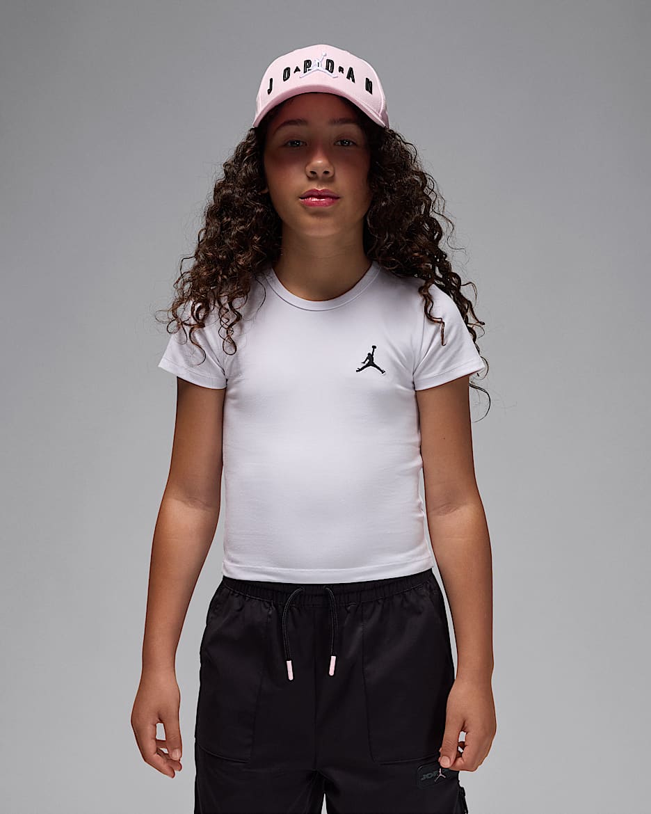 Jordan Brooklyn Essentials Big Kids' T-Shirt - White