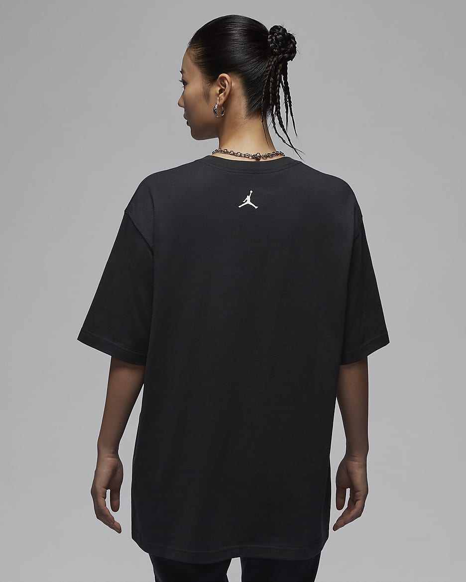 Jordan Women's Oversized Graphic T-Shirt - Off Noir