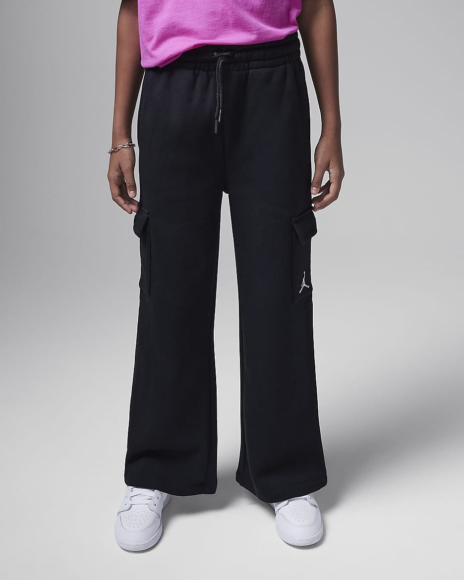 Jordan Y2K Big Kids' Fleece Cargo Pants - Black