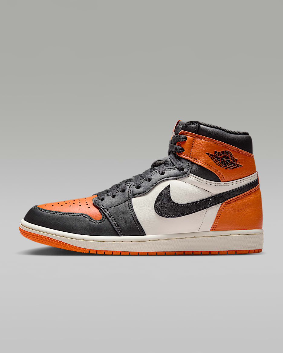 Air Jordan 1 Retro High OG Men's Shoes - Black/Sail/Starfish/Black