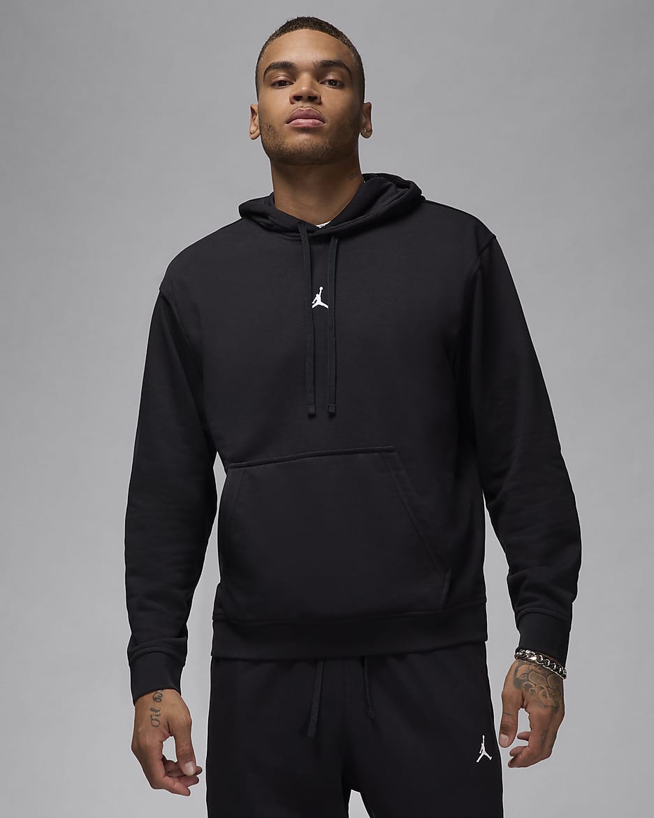 Sweat à capuche Dri-FIT Jordan Sport Crossover pour homme - Noir/Blanc