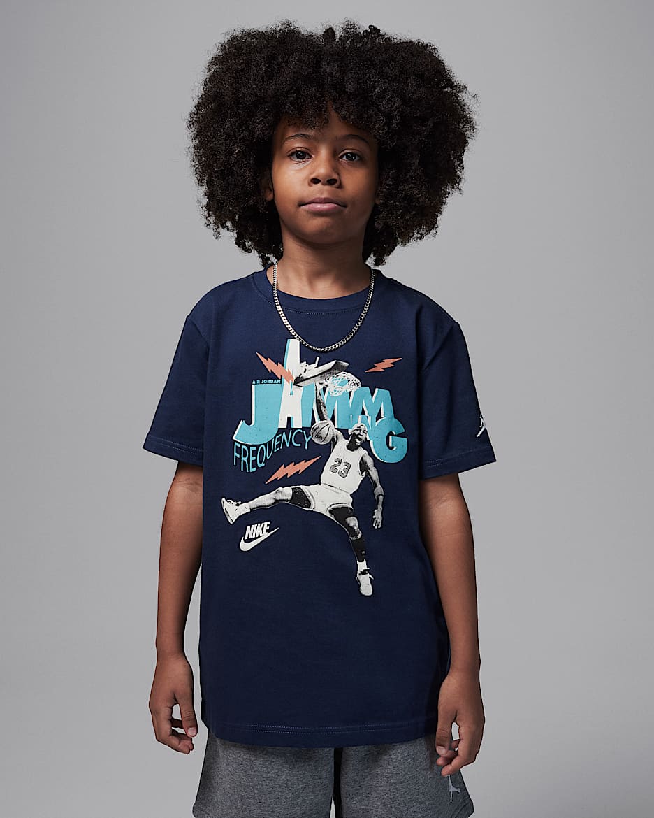 T-shirt Jordan Jamming för ungdom - Midnight Navy