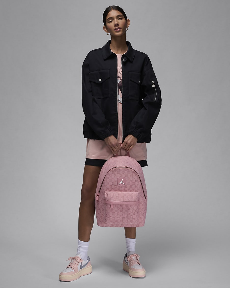 Jordan Monogram Backpack Backpack (20L) - Pink Glaze