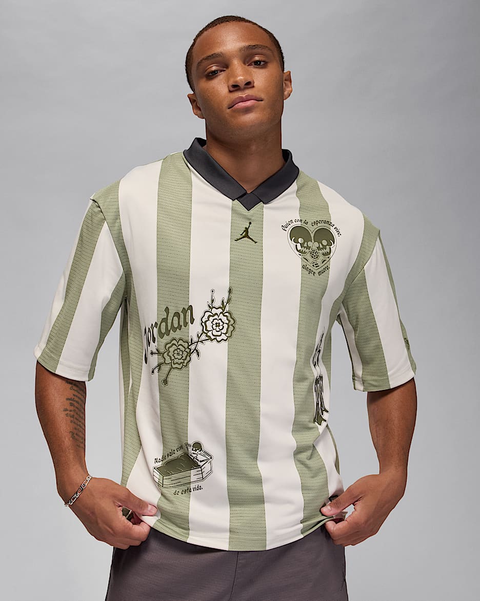 Jordan Brooklyn Men's Goalie Top - Jade Horizon/Phantom/Dark Smoke Grey/Legion Green